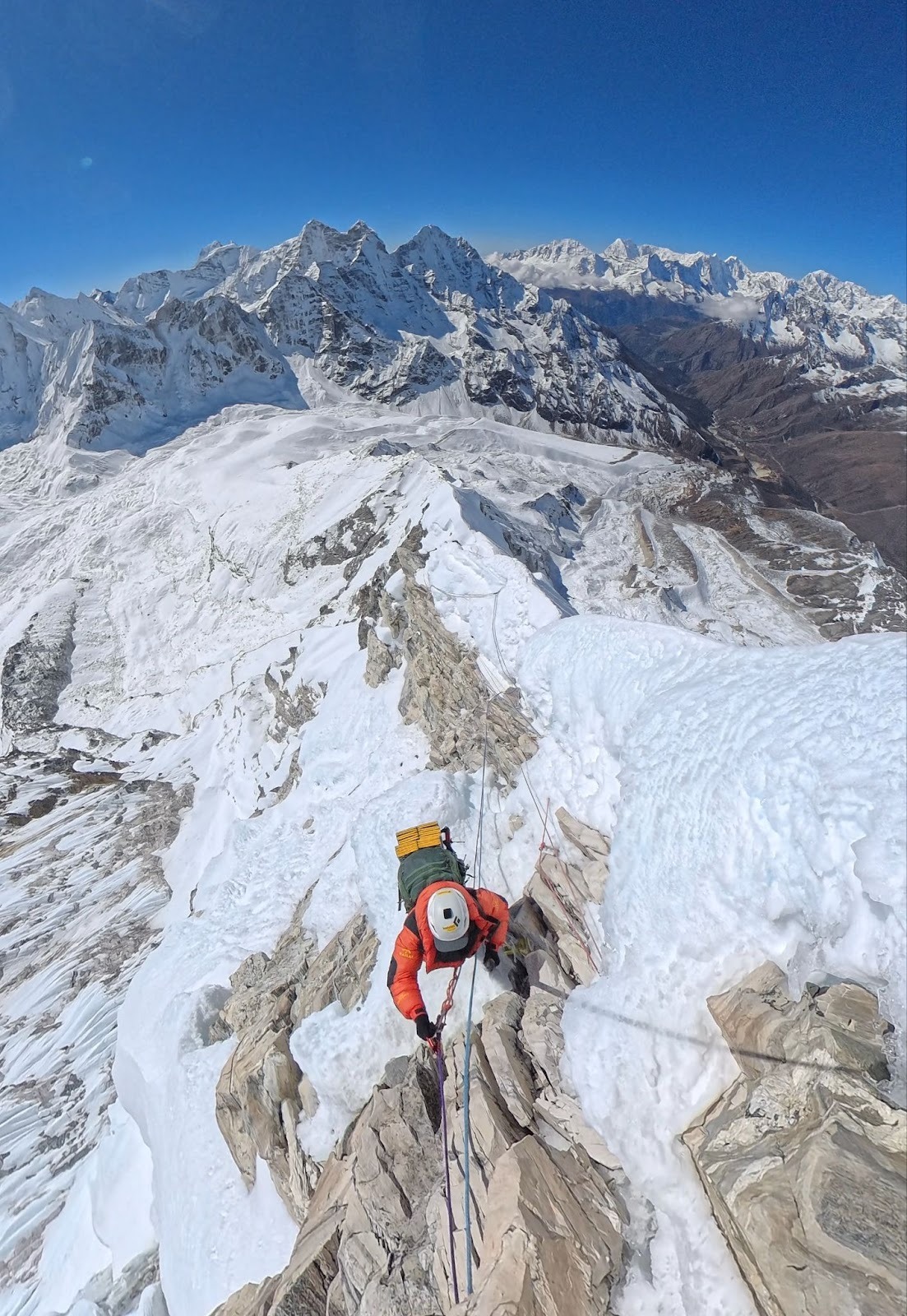 climbing with insta360